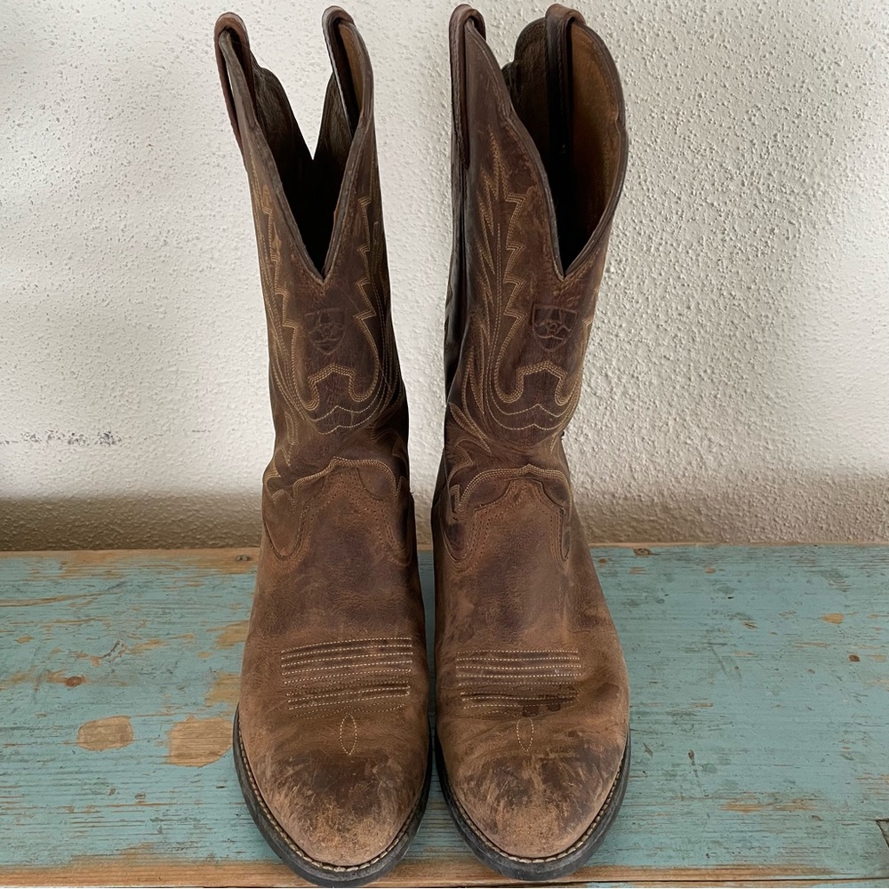 Ladies Ariat Heritage R Toe Boots 7.5C - Picture 4 of 6